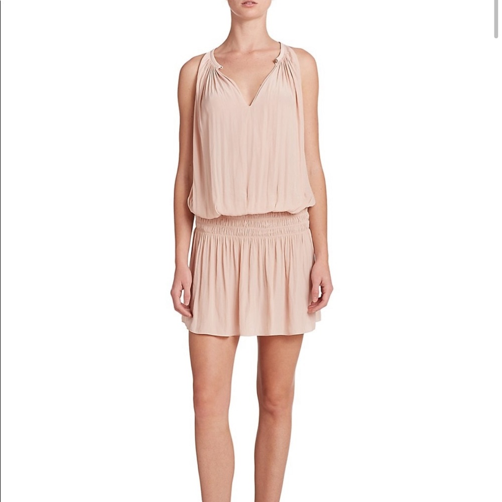 Ramy Brook Paris Silk Dress Blush/Pale Pink